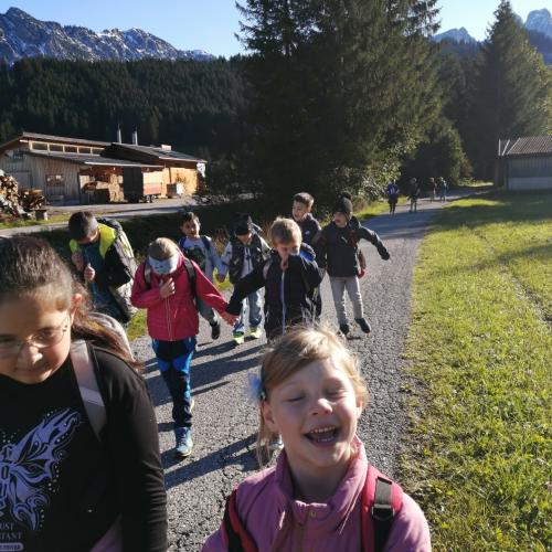 Die Morgensonne im Rücken